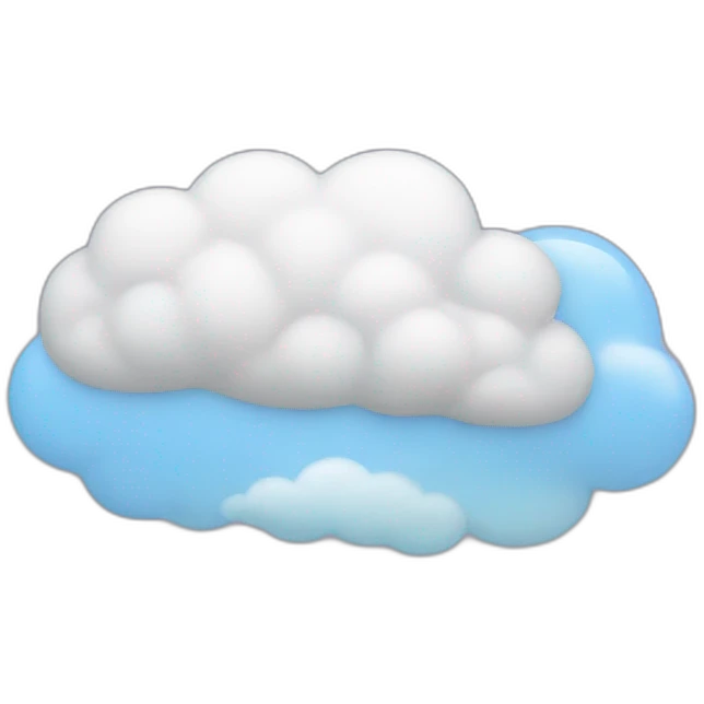 sleeping on a cloud emoji