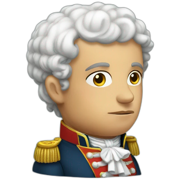Napoleon sitting thinking emoji