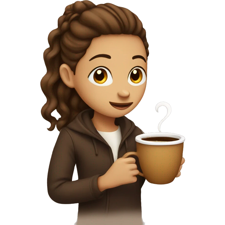 Love with coffee emoji