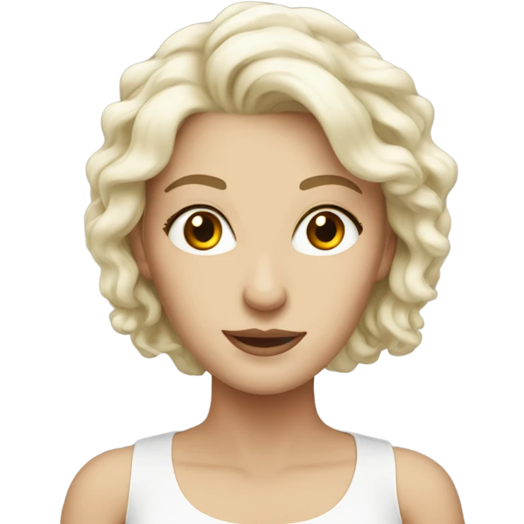 beautiful white lady  emoji