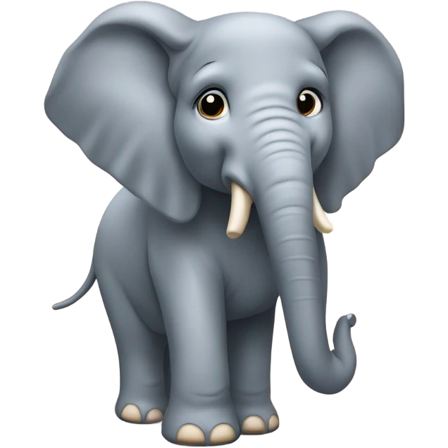 Elephant sale with exaggerated features ￼ emoji