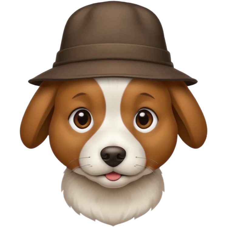 Un perro con gorro  emoji