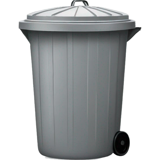 Trash bin emoji
