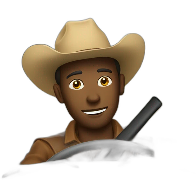 cowboy driving a car emoji