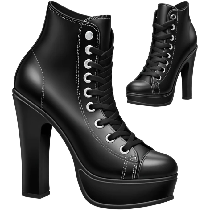 converse high heel emoji