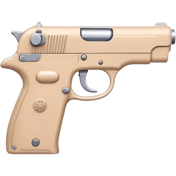  beige pastel pistol emoji