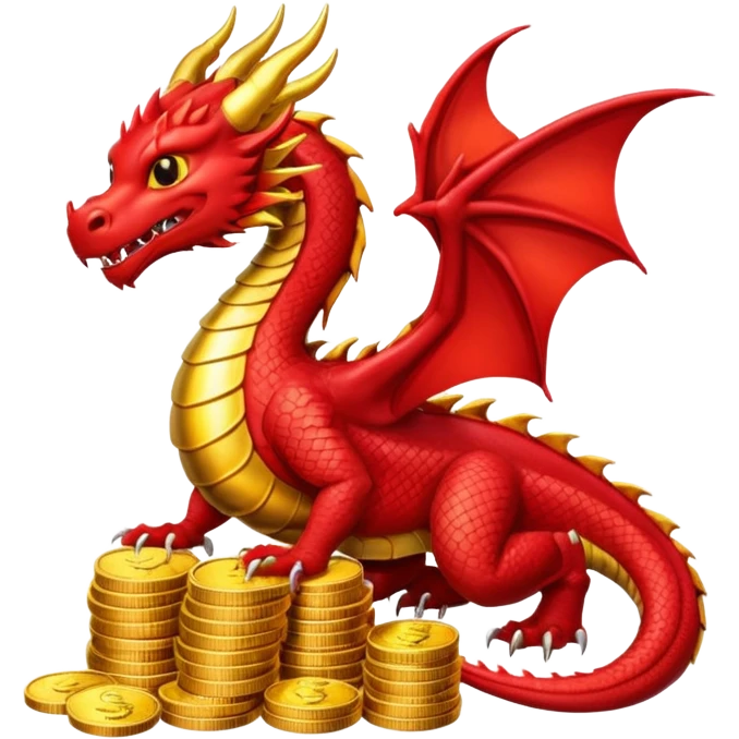 strack coins red dragon emoji