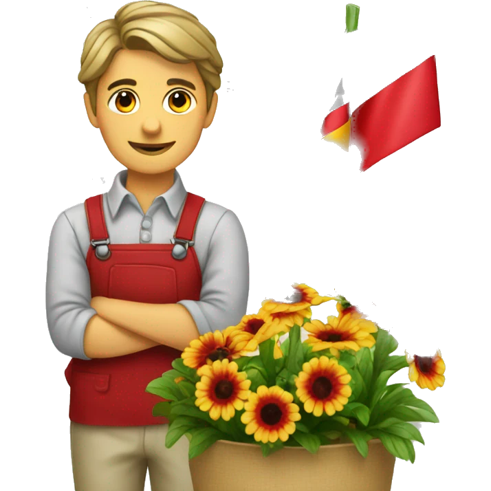 florist with german flag emoji