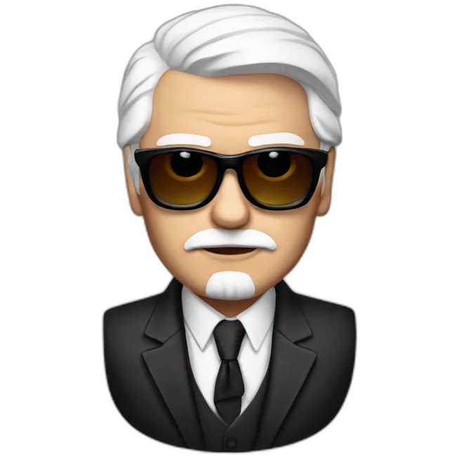 Karl Lagarfeld emoji