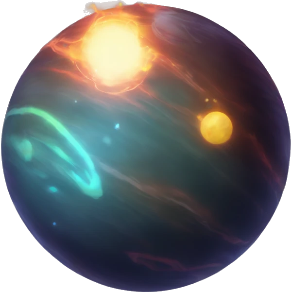 Planet with Glowing effects emoji