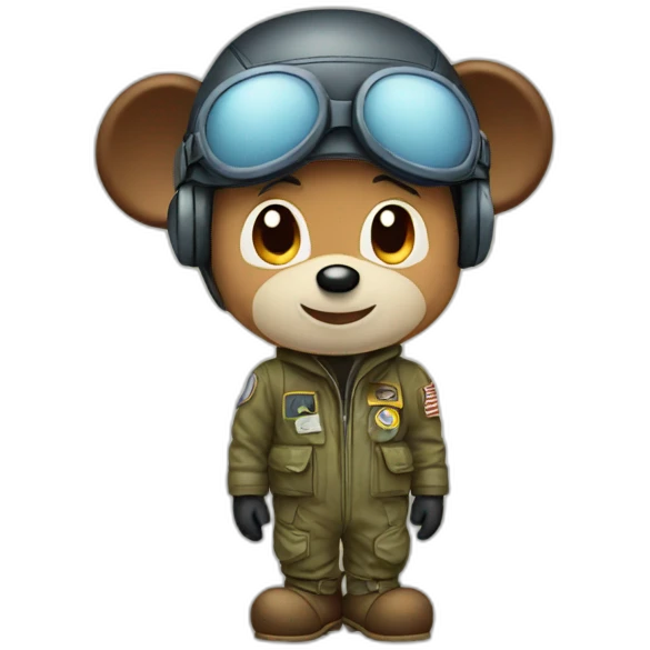 Mickey aviateur emoji