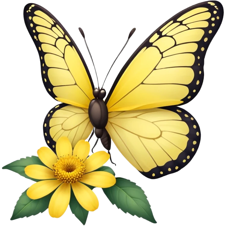 butterfly on flower emoji