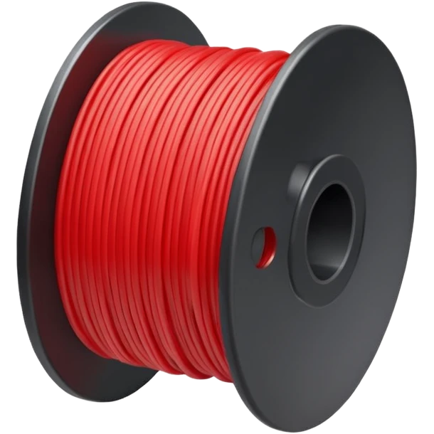 spool of red filament emoji