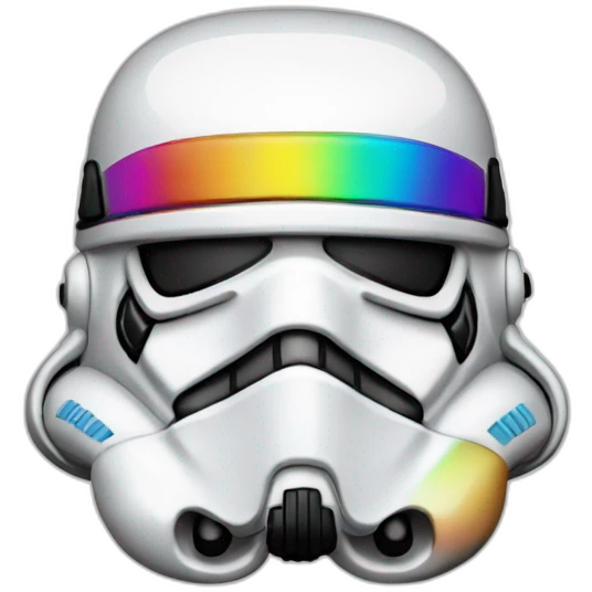 Rainbow Stormtrooper emoji