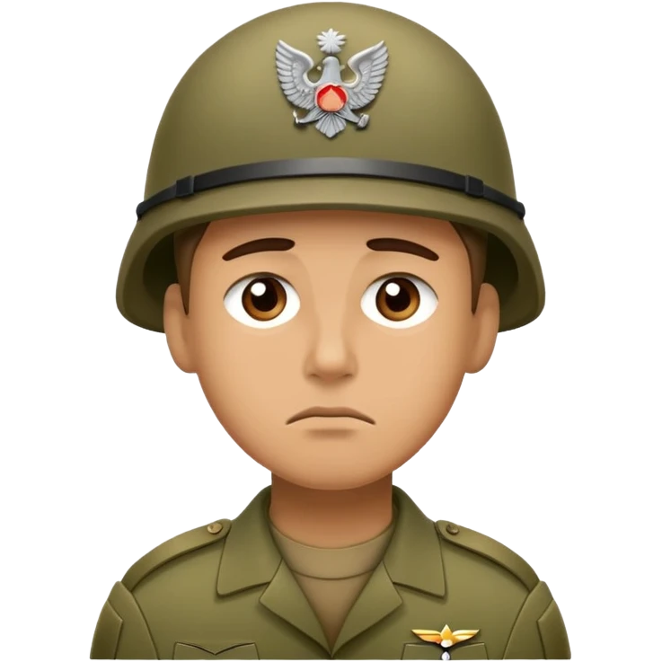 Tired Soldier Stare 1000 yards. emoji