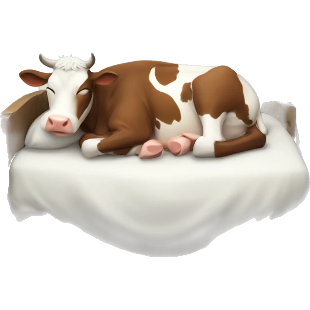 Sleeping cow  emoji