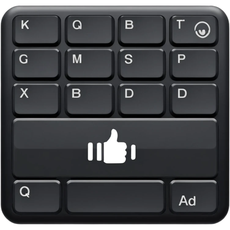 A keboard emoji