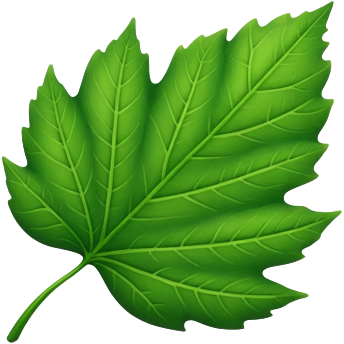a very simple leaf emoji
