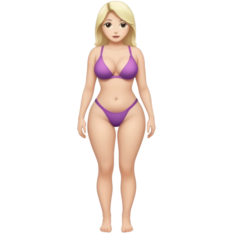 big ass with tight thong and naked gigantic tits full body female emoji