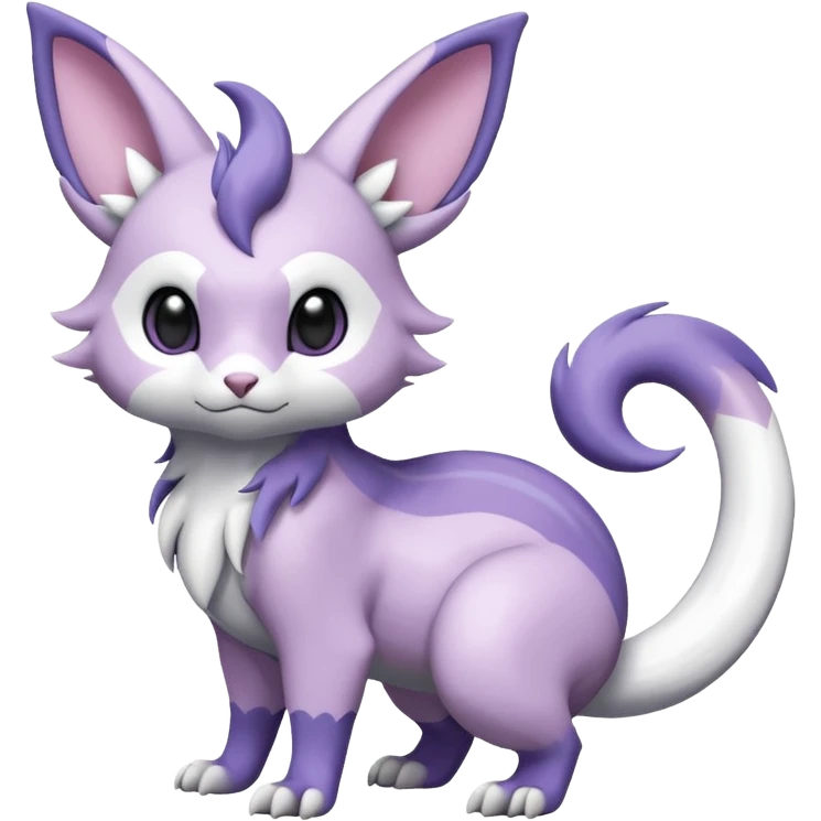 Shiny Furret-Absol-Mienshao-Espeon-Hybrid (Full body) emoji