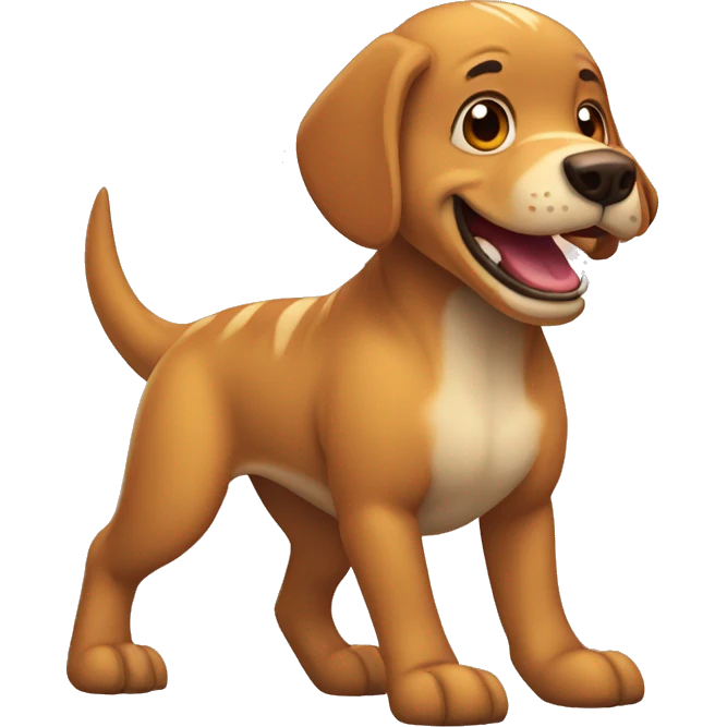 Perro disfrasado de dinosaurio  emoji