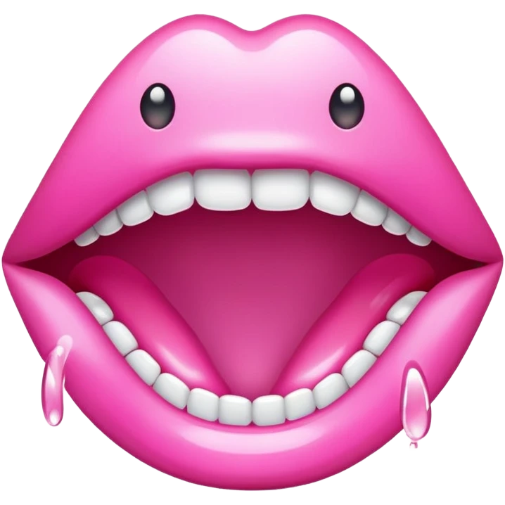 Wet mouth emoji