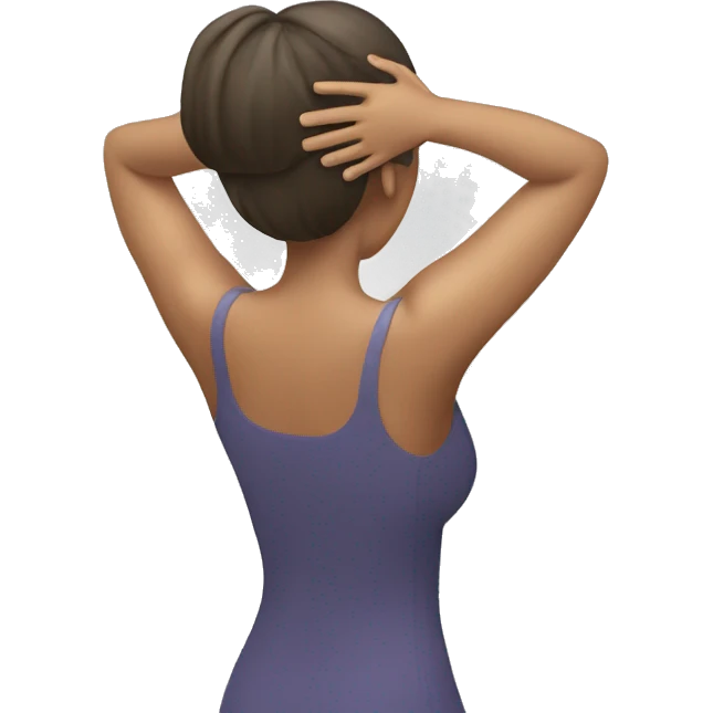Woman massaging her head (stressed) emoji