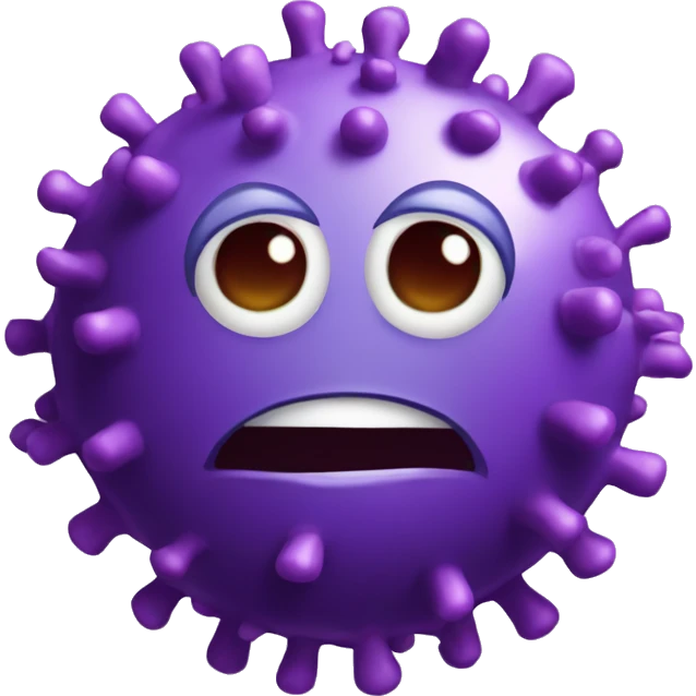 coronavirus violet funny emoji