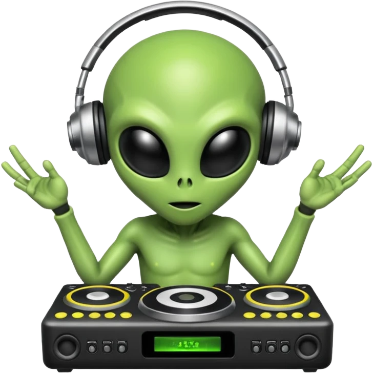 alien dj emoji