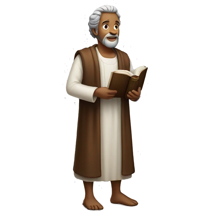 Bible Abraham standing emoji