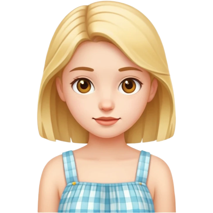 young girl wearing a sun dress emoji