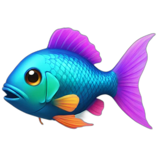 Neon fish  emoji