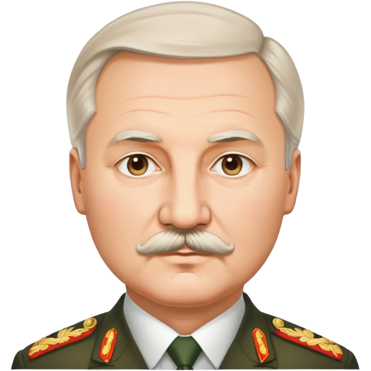 Alexander Lukashenko with mustache emoji