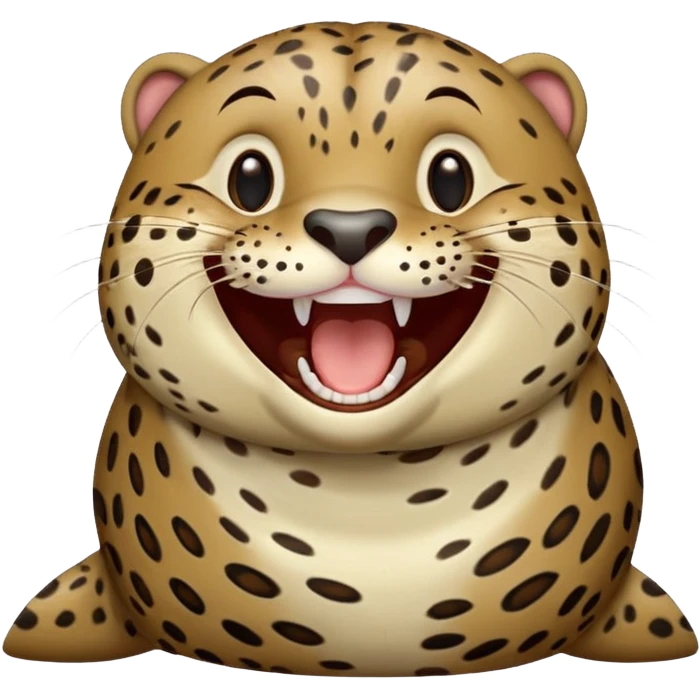 Seal leopard laugh emoji
