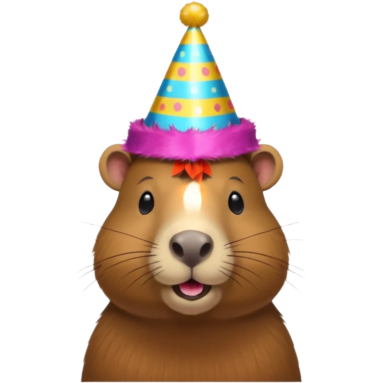 capibara con gorro de fiesta emoji