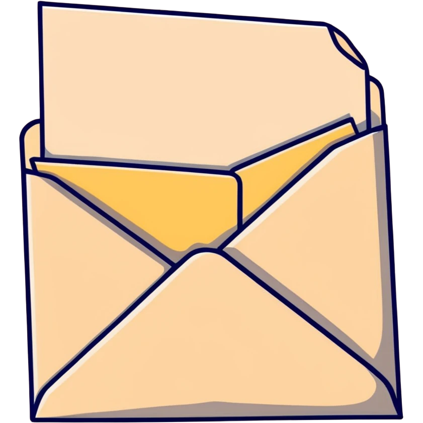 beige envelope emoji