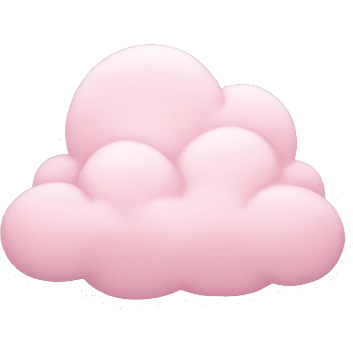 Light pink cloud emoji