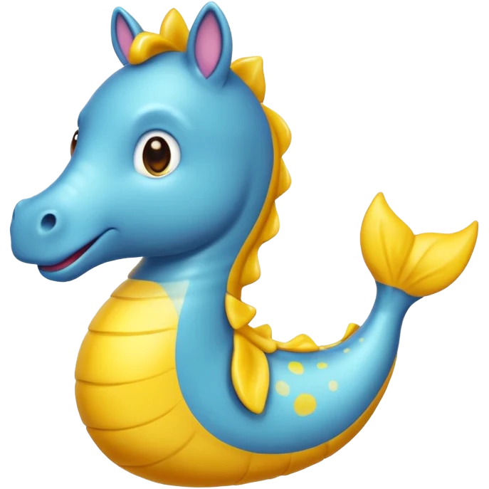 Peut tu me faire un emoji hippocampe jaune ? emoji