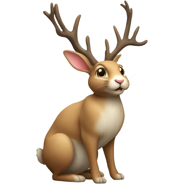 Rabbit with antlers  emoji