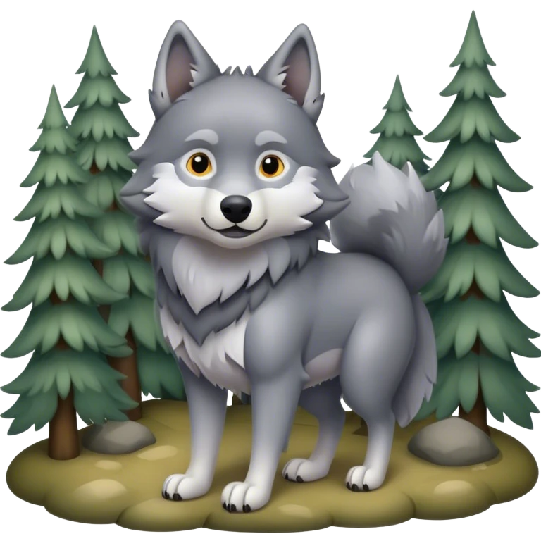 Pregnant wolf emoji emoji