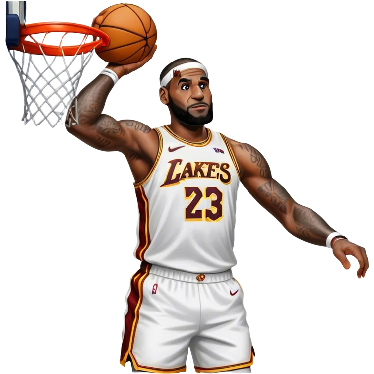 LeBron James dunking  emoji
