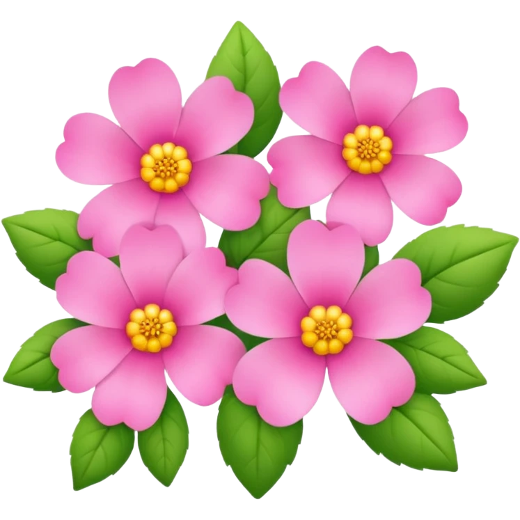 Pink flowers emoji