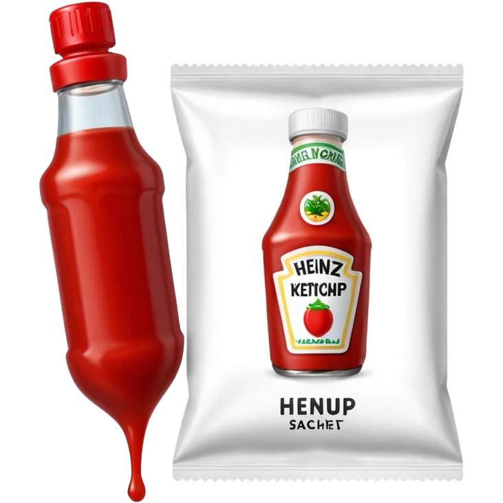 One Heinz Ketchup Sachets 10ml emoji