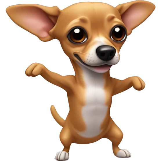 chihuahua dachshund dabbing emoji