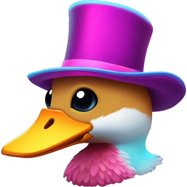 neon fancy ruberduck emoji