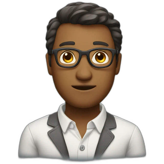 Homme intelligent emoji