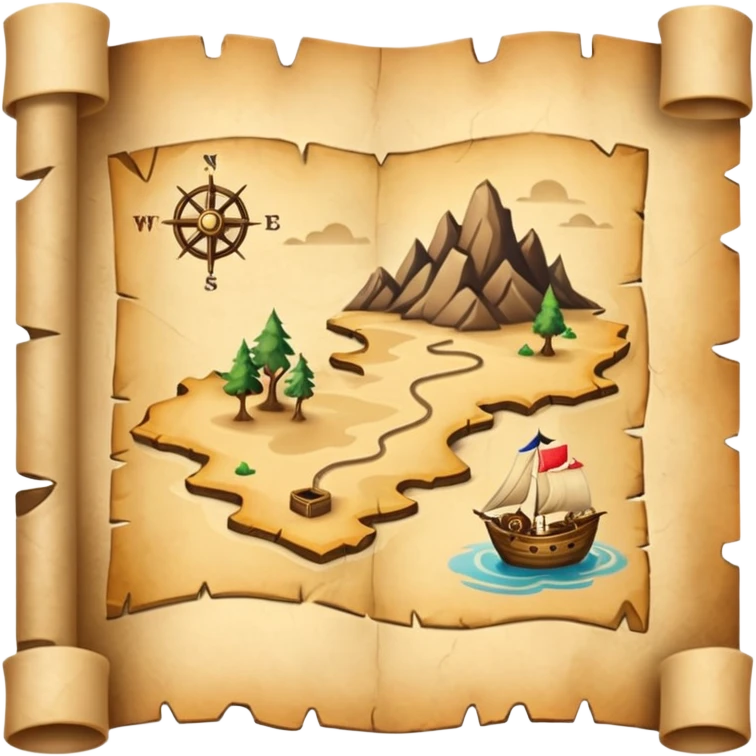 Treasure Map emoji