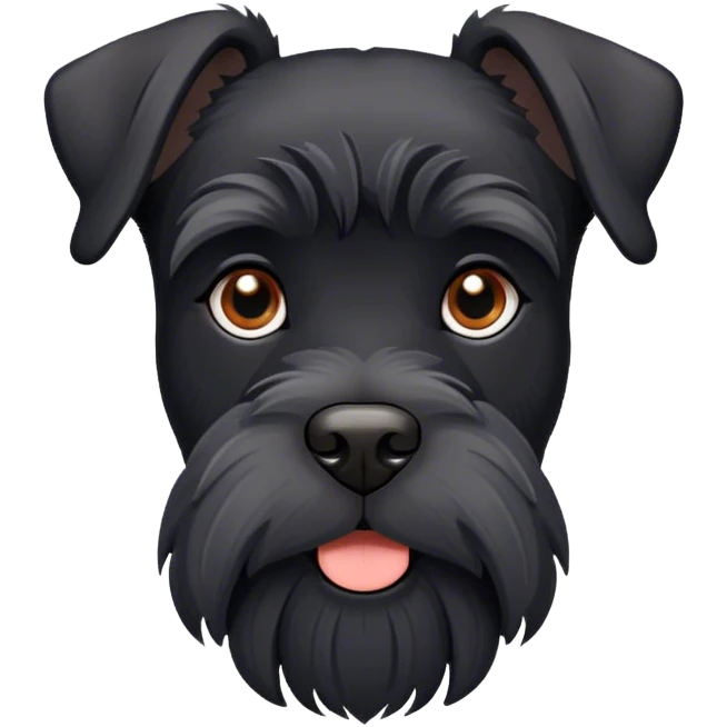 Black Schnauzer  emoji