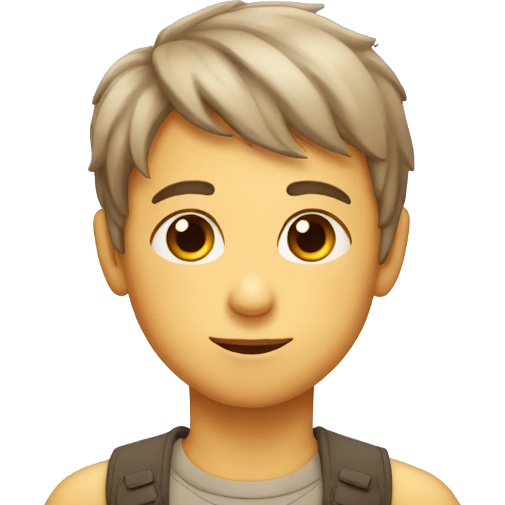 Boy with heart in eyes emoji