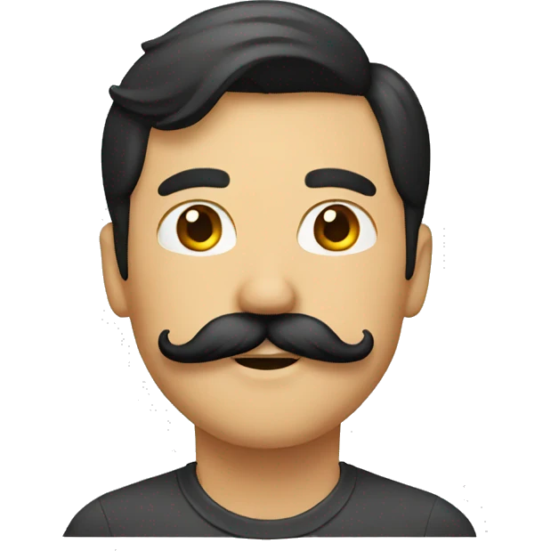 The mustache emoji